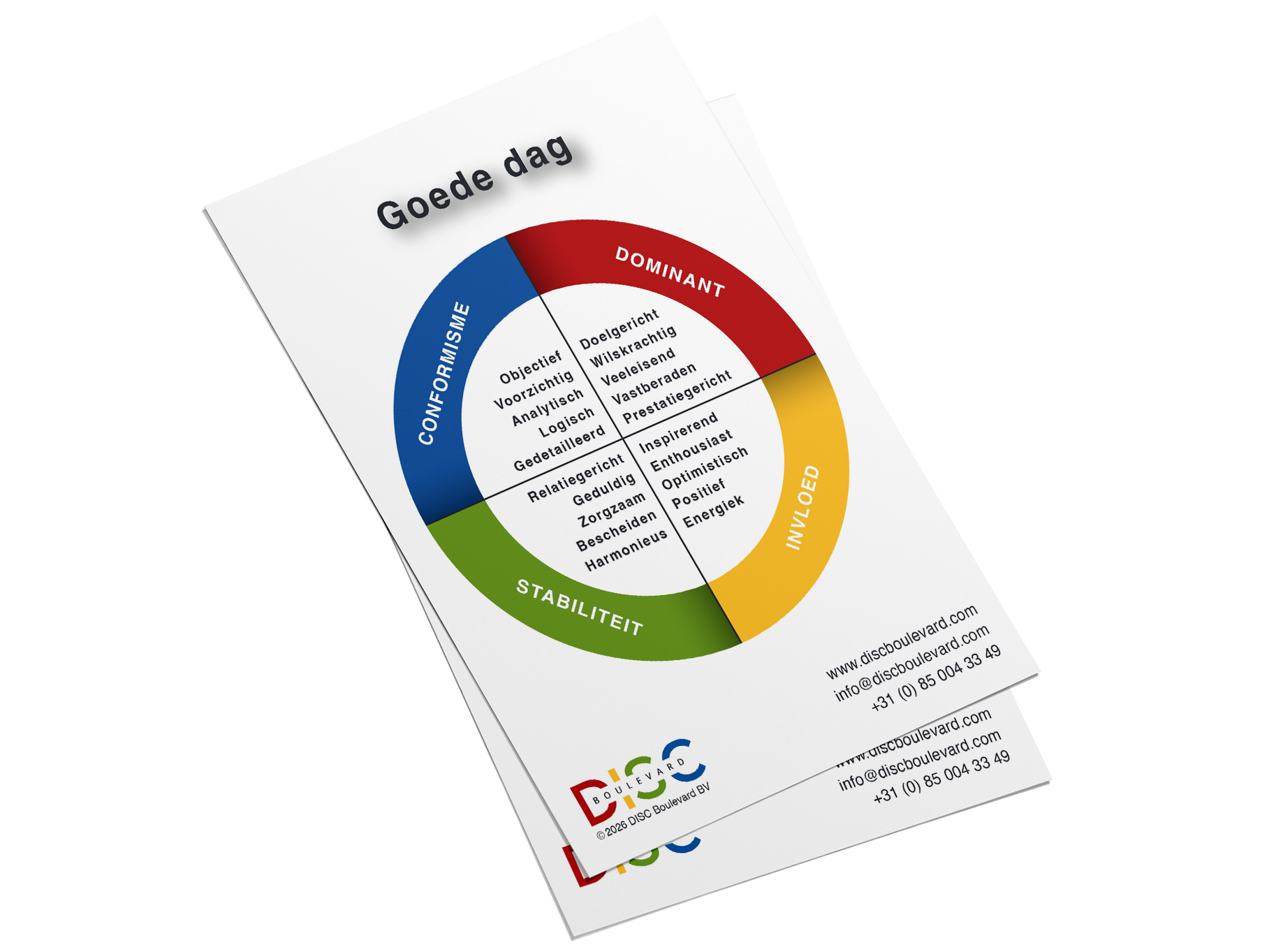 DISC good-day and bad-day cards